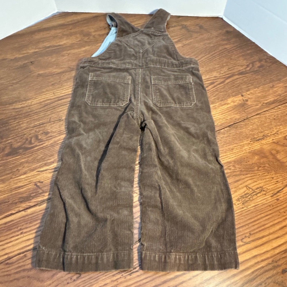 Gymboree Boys Brown Corduroy Overalls‎ Bear Territory Vintage Style Snaps Kids - Picture 10 of 12
